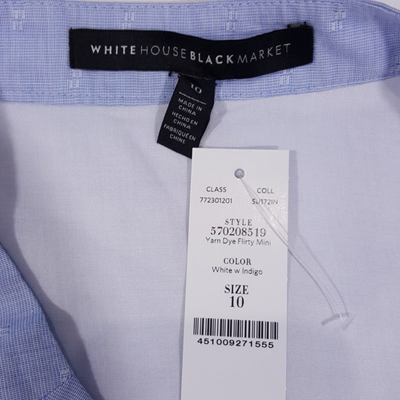 White House Black Market Chambray Soft Skirt - Picture 4 of 4